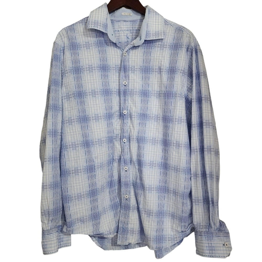 Tailorbyrd Button Down L9ng Sleeve Dress Shirt - Large*
